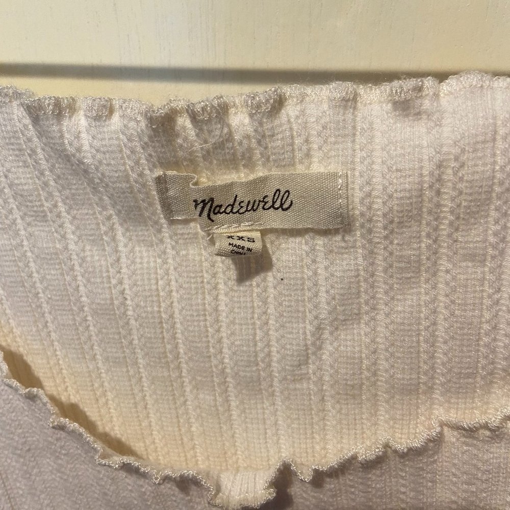 Madewell Ruffled Rib Top - Picture 4 of 5